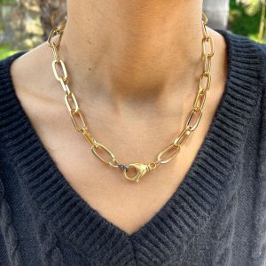 The Mallory Chain (Small)(Gold/Diamond)