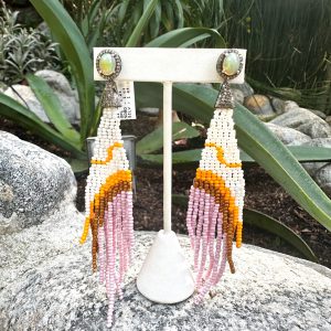 OE6206- Diamond/ Opal/ African Sead Beads