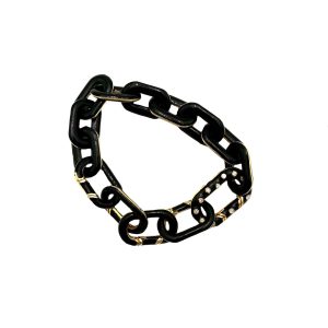 The Callie Bracelet (Black, w/ Lab Diamonds)