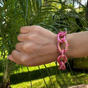 The GiGi Bracelet (Pink Marble)