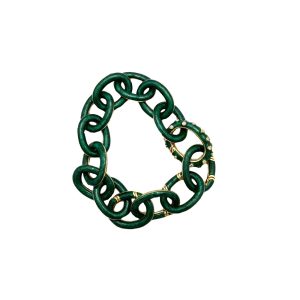 The GiGi Bracelet (Metallic Emerald w/ Lab Diamonds)