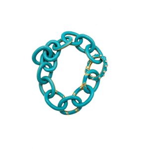 The GiGi Bracelet (Turquoise, w/ Lab Diamonds)