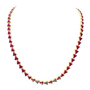 The Mary Necklace (Magenta)