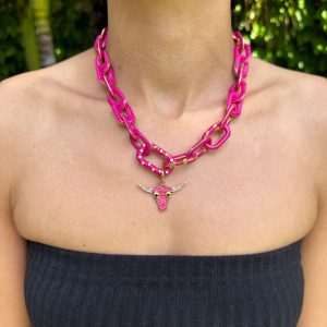 The Carly Pendant (Magenta)