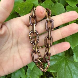 The Callie Bracelet (Medium) (Metallic Chocolate)