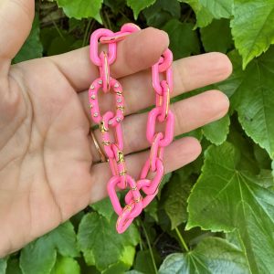 The Callie Bracelet (Medium) (Pepto Pink)