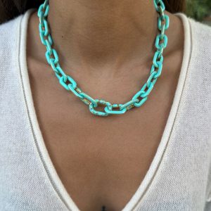 The Elizabeth Chain (Medium) (Tiffany Blue)
