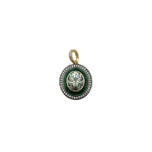 Jewel Box Pendant (Metallic Forest Green)