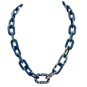 The Elizabeth Chain (Metallic Galaxy Blue)