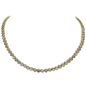 The Serena Necklace (Colored Moissanite)