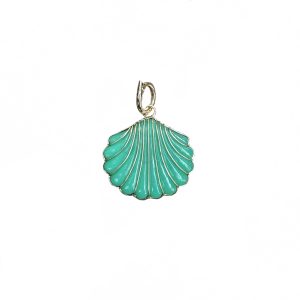 The Shelly Pendant (Chrysoprase)