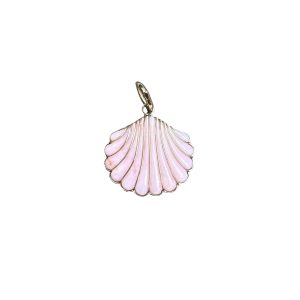 The Shelly Pendant (Pink Opal)