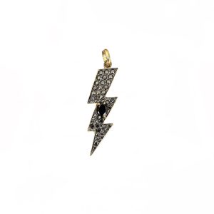 The Riley Pendant (Black Moissanite)