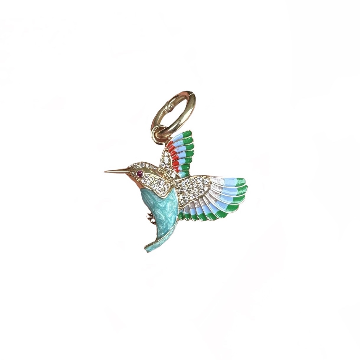 The Harriet Pendant (Metallic Sky)